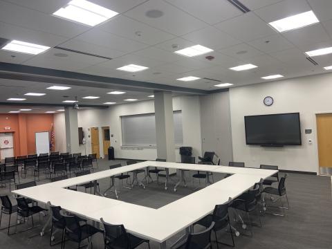 Photo of combined program rooms A and B