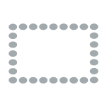 Chairs arranged in a rectangle formation. 